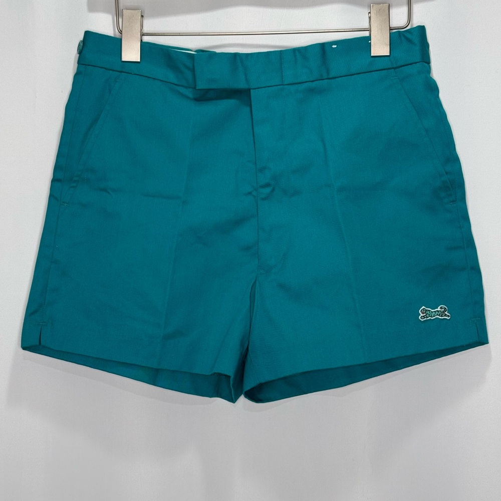 Le Tigre Men’s Vintage Cotton Blend Shorts in Teal